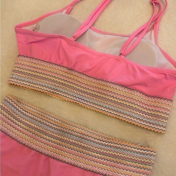 BARBIE PINK WITH MULTI COLOR BAND SZ SMALL - Picture 3 of 6